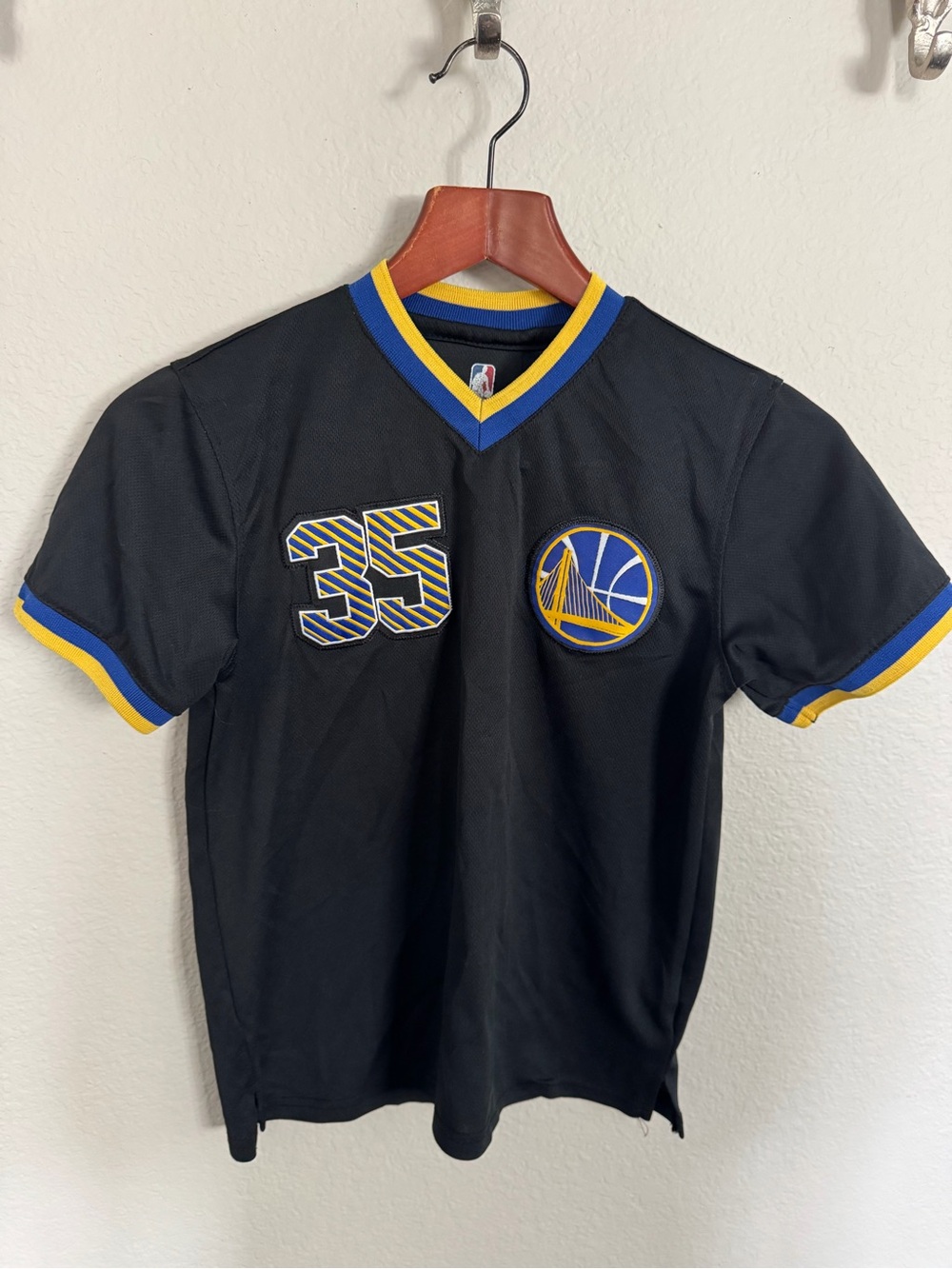 NBA Kids Golden State Warriors #35 Black Short Sleeve Durant - NBA Kids M 10/12